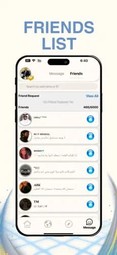 W Live Friends List screen